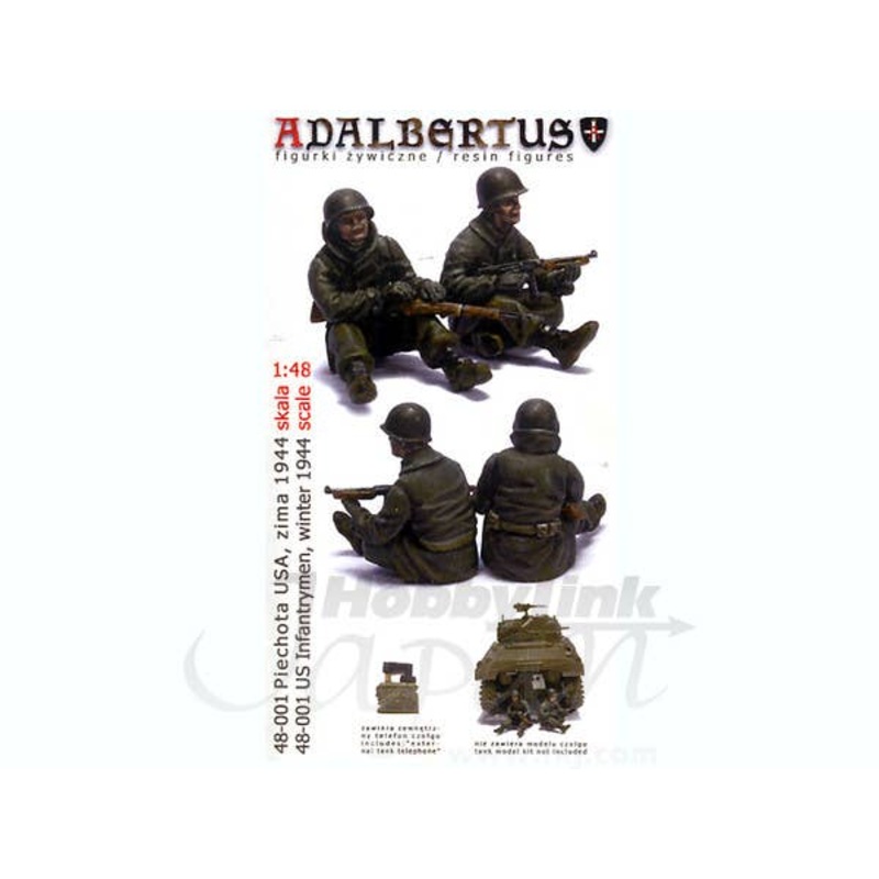1/48 US Infantrymen Winter 1944 2pcs