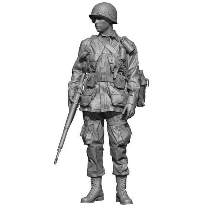 1/48 WW.II U.S. Army Airborne Second Lieutenant