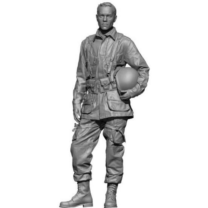 1/48 WW.II U.S. Army Airborne Soldier Normandy Who Took Off the Helmet