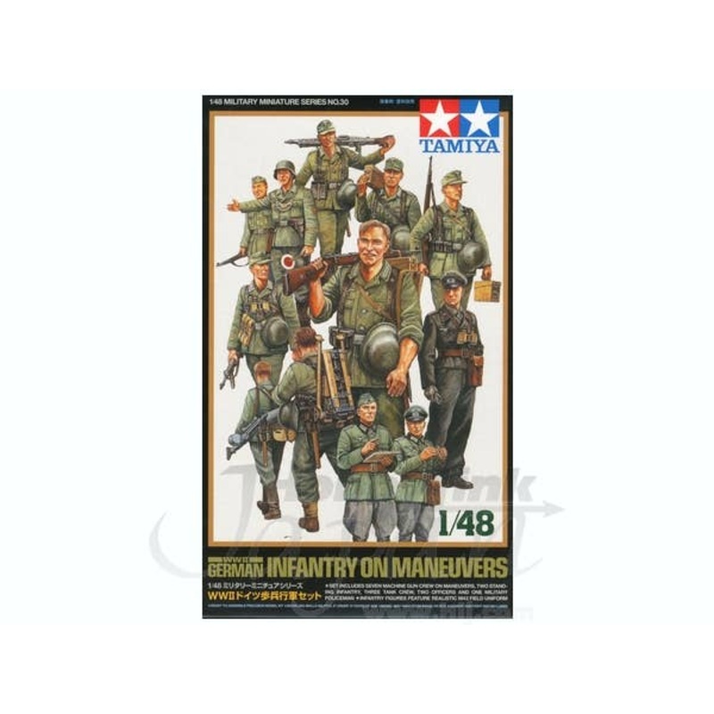 1/48 WWII German Infantry On Maneuvers