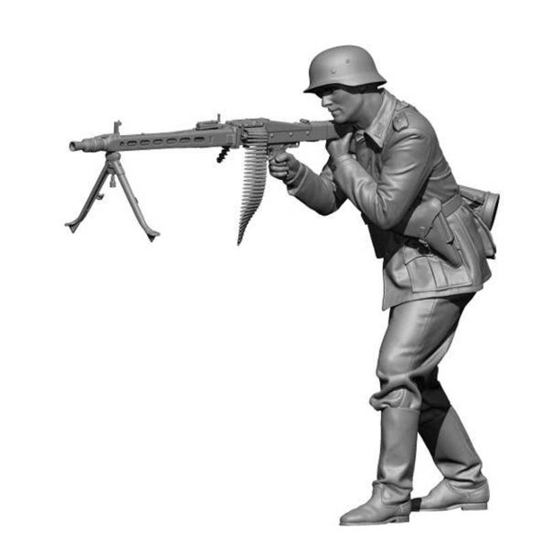 1/48 WWII German Machine Gunner