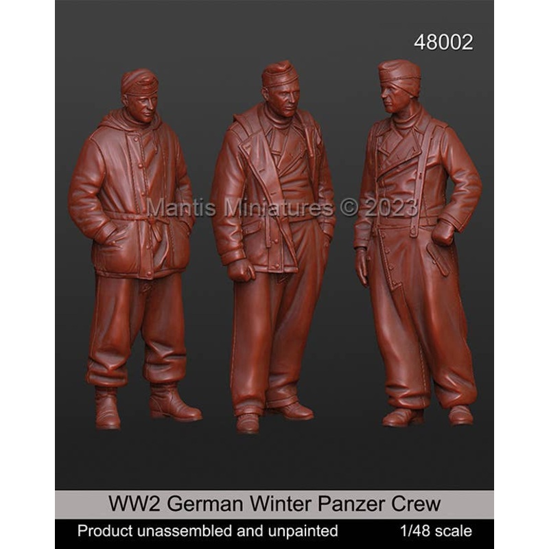 1/48 WWII German Wehrmacht Tank Crew Set (3 pieces)