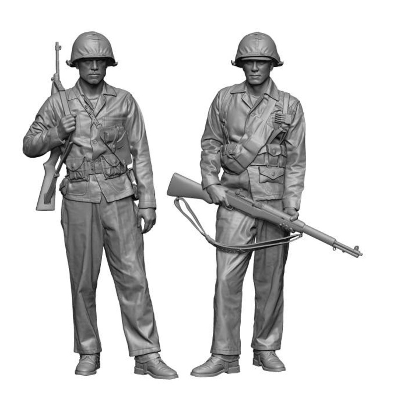 1/48 WWII US Marine Set (2 pieces)