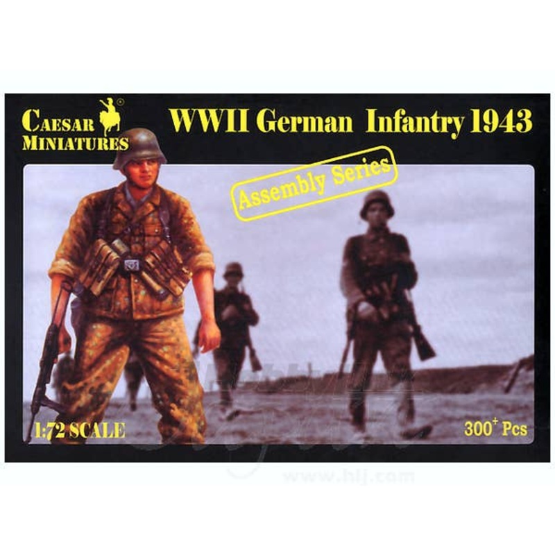 1/72 WWII German Infantry 1943 (16 Figures)