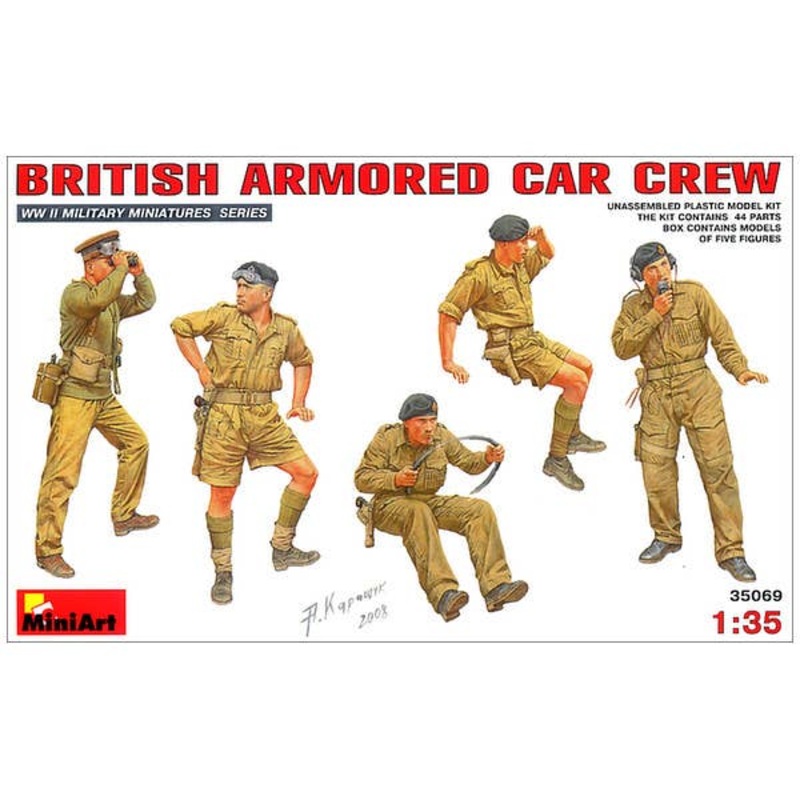 1/35 British Armored Car Crew 5pcs Set