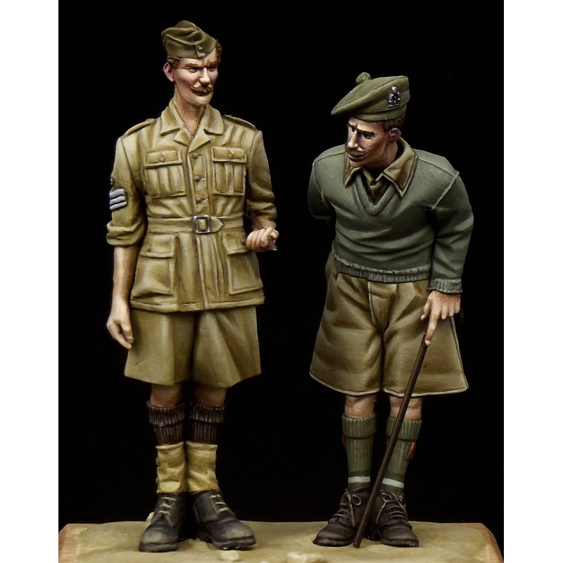 1/35 British NCO & Scottish Highlander Western Desert WWII