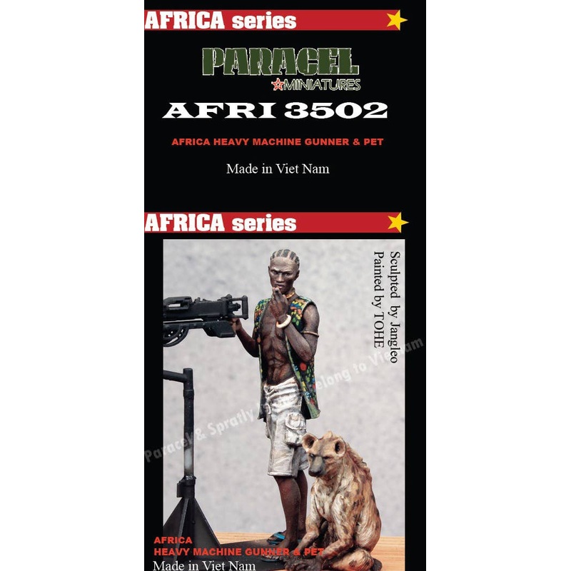 1/35 Current Use Africa Heavy Machine Gunner Militia (1 + Hyena)