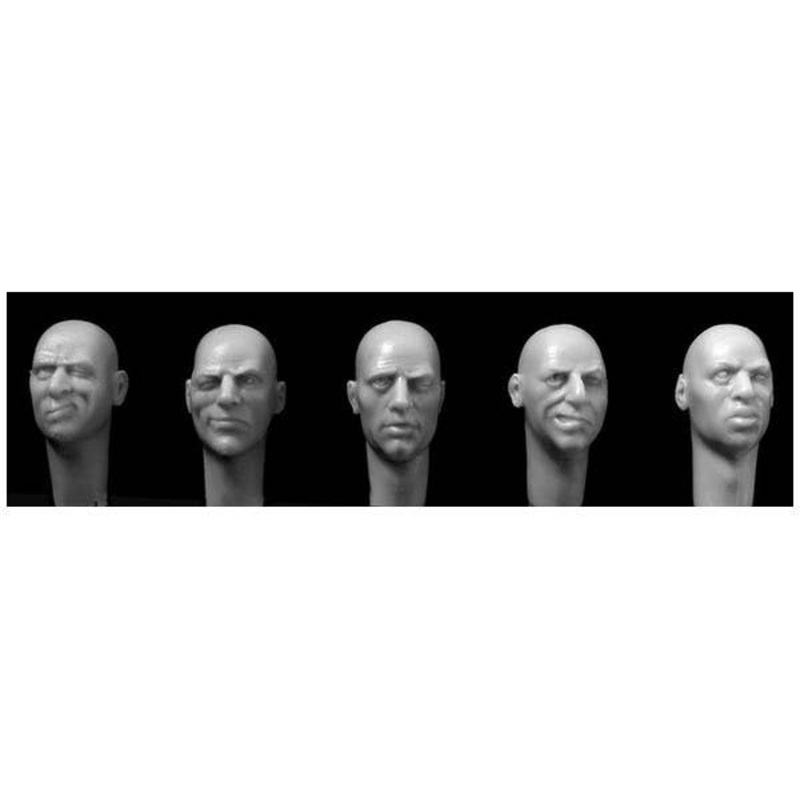 1/35 Heads, One Eye Closed eg. Sighting Weapons