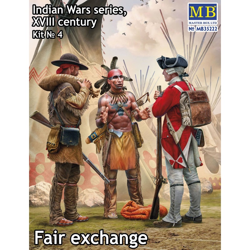 1/35 Indian Wars Series, XVIII century. Kit No. 4. Fair exchange