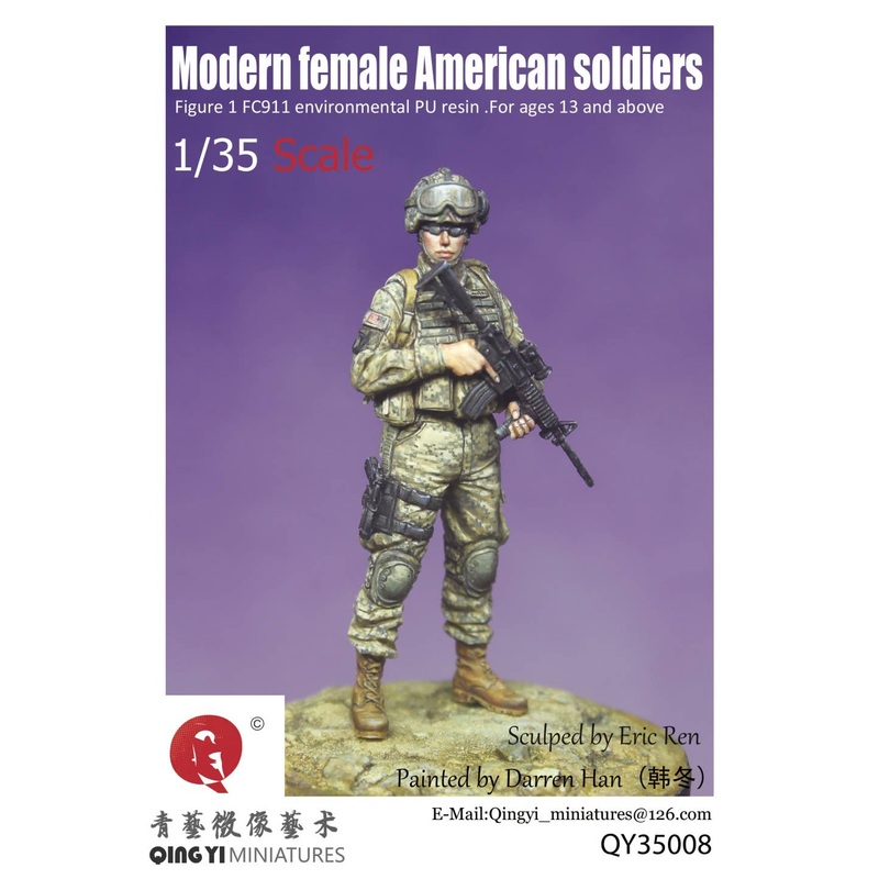 1/35 Modern U.S. Female Soldier