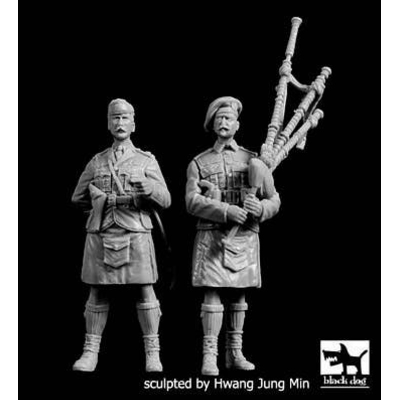 1/35 Scottish Piper + Officer WWI