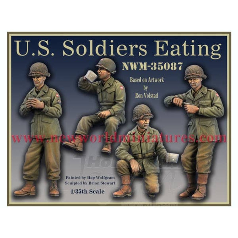 1/35 U.S. Soldiers Eating (4pcs)