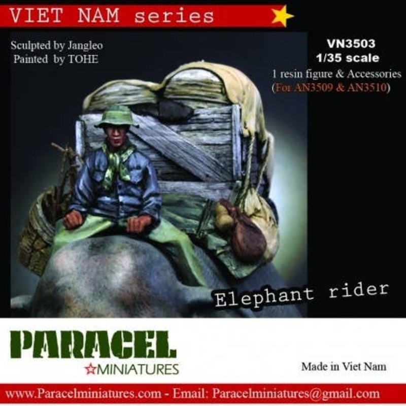 1/35 Vietnam War Elephant Rider