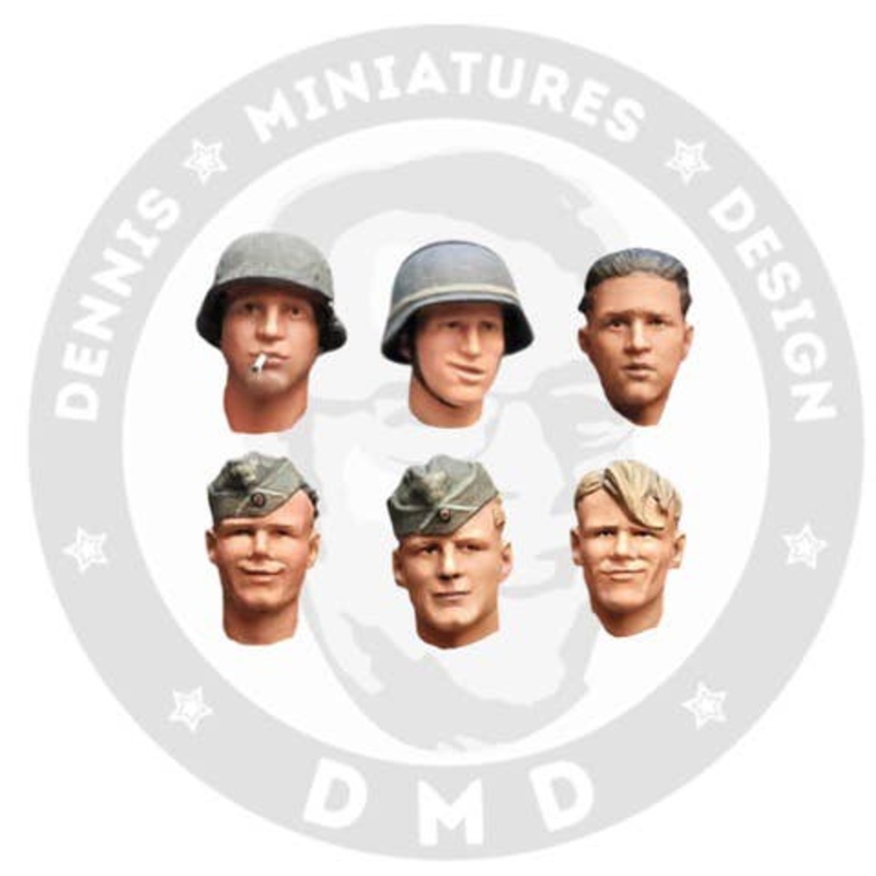 1/35 Wehrmacht Head Set (6pcs)