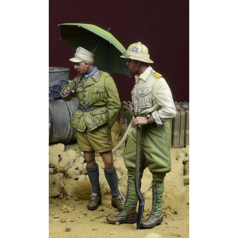 1/35 WWII German DAK Soldier Resting Set Vol.2 North Africa 1941-43 (2 figures)