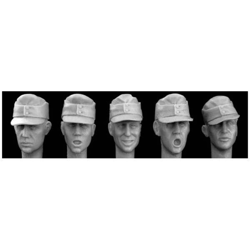 1/35 5 Heads Wearing German M1943 Caps