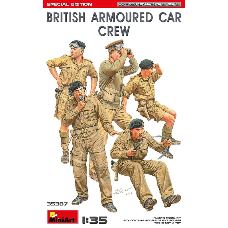 1/35 British Armoured Car Crew. Special Edition