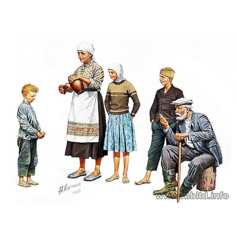 1/35 Eastern Region Peasants, WWII Era
