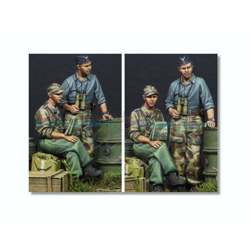1/35 German Panzer Crew Summer Set (2 figures/4 heads)