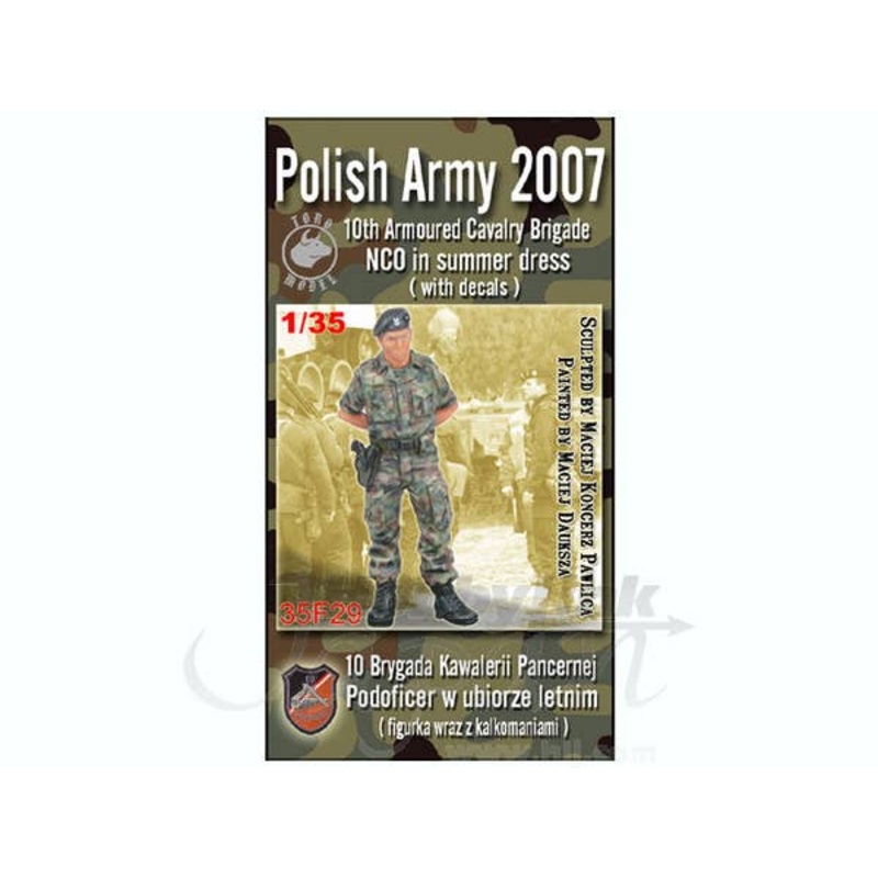 1/35 Polish Army 2007 10th Armored Cavalry Brigade NCO in Summer Dress w/Decals