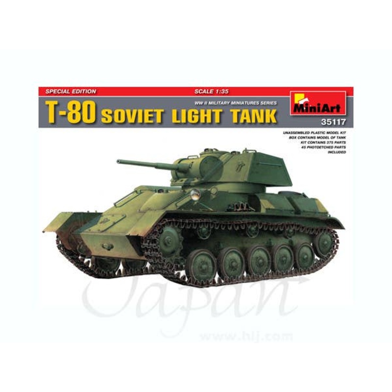 1/35 T-80 Soviet Light Tank Special Edition