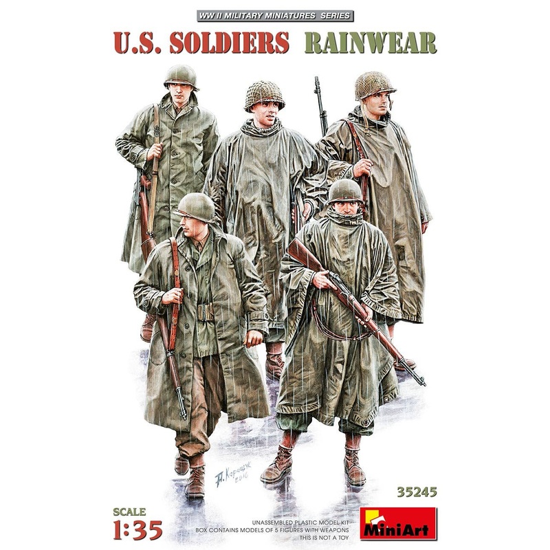 1/35 U.S. Soldier Wearing Rainwear (5pcs)