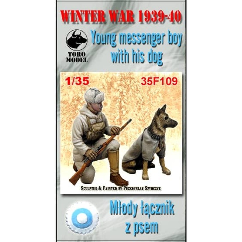 1/35 Winter War 1939-40  Young Messenger Boy with His Dog