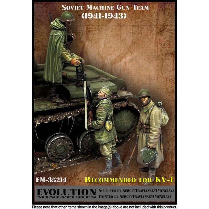 1/35 WW.II Soviet Red Army Machine Gun Team Set Start Boarding 1941-1943