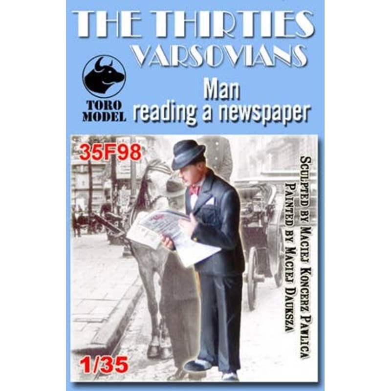 1/35 Man Reading a Newspaper 1930