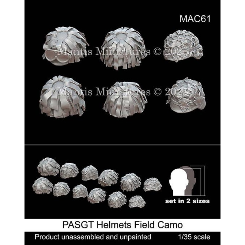 1/35 PASGT Helmets Field Camo