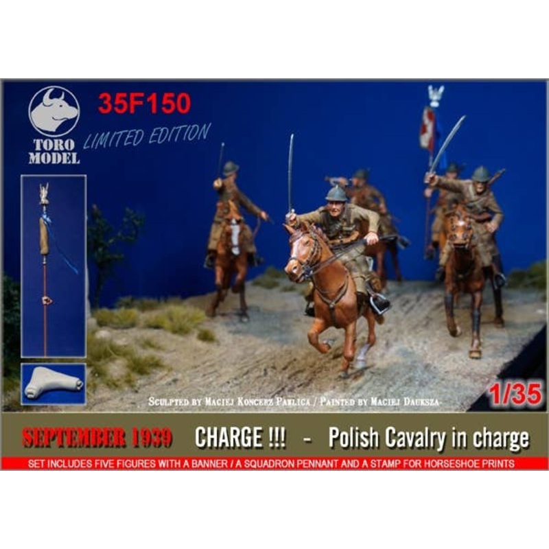 1/35 September 1939 - Charge!!! - Polish Cavalry on charge (5 figurines)