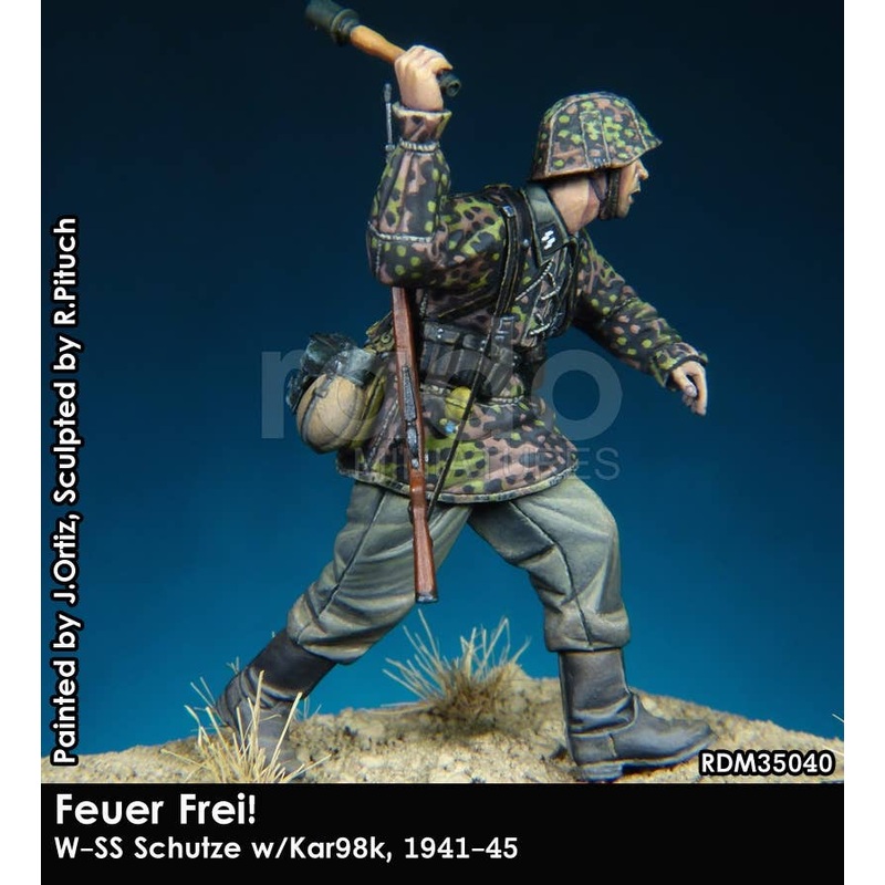 1/35 WW.II German Waffen-SS Senior Soldier Throwing! Normandy 1944