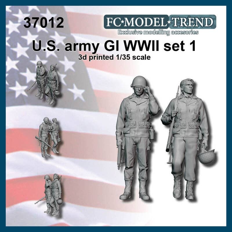 1/35 WWII US Infantry G.I. Set #1 (2pcs)