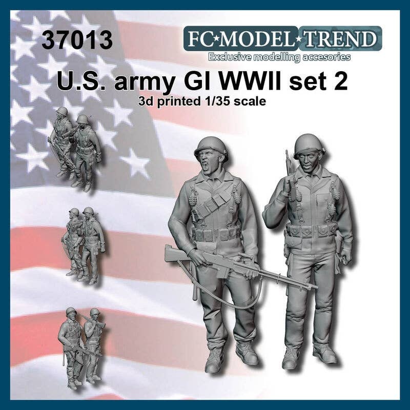 1/35 WWII US Infantry G.I. Set #2 (2pcs)