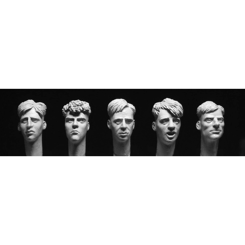 1/35 40-50's Short Back & Side Head Set (5 Type)