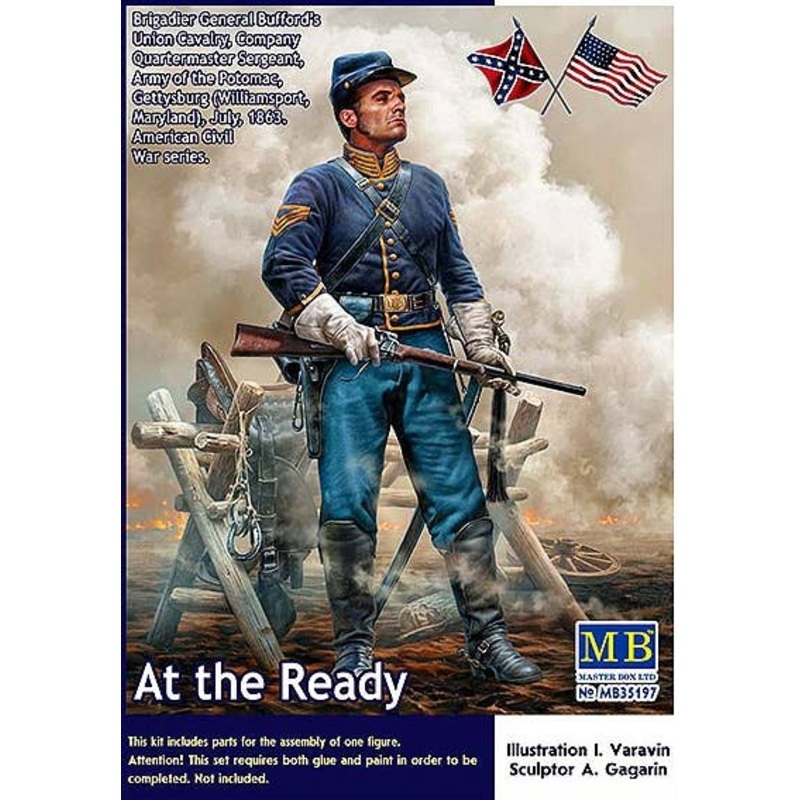 1/35 At the Ready. Brigadier General Bufford's Union Cavalry, Company Quartermaster Sergeant, Army of the Potomac, Gettysburg (Williamsport, Maryland), July, 1863.