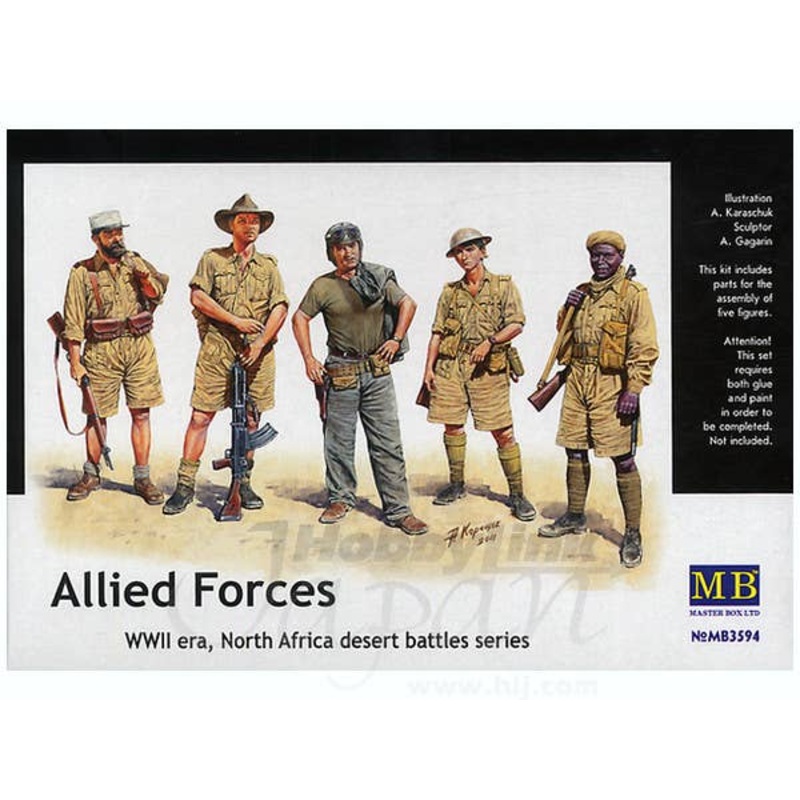 1/35 B-Grade Allied Forces WWII Era North Africa Desert Battles