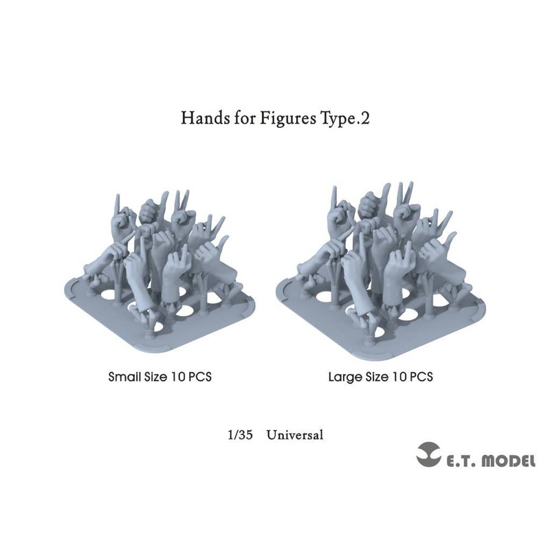 1/35 Hands for Figures Type.2
