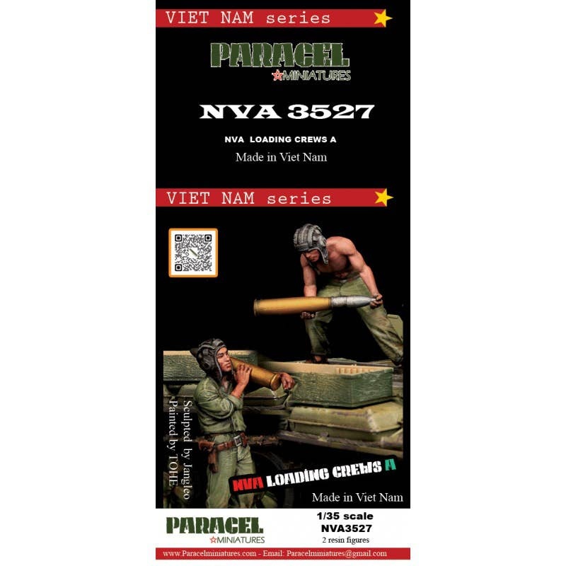 1/35 NVA Tank LOADING Crew A ( Carry SHELLS)