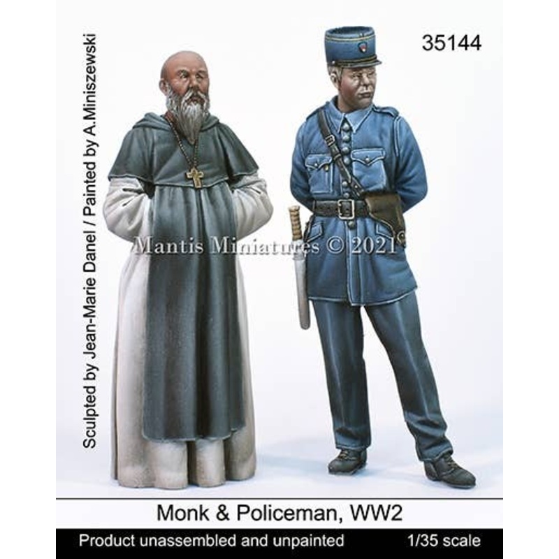1/35 WW.II French Monk and Police Officer