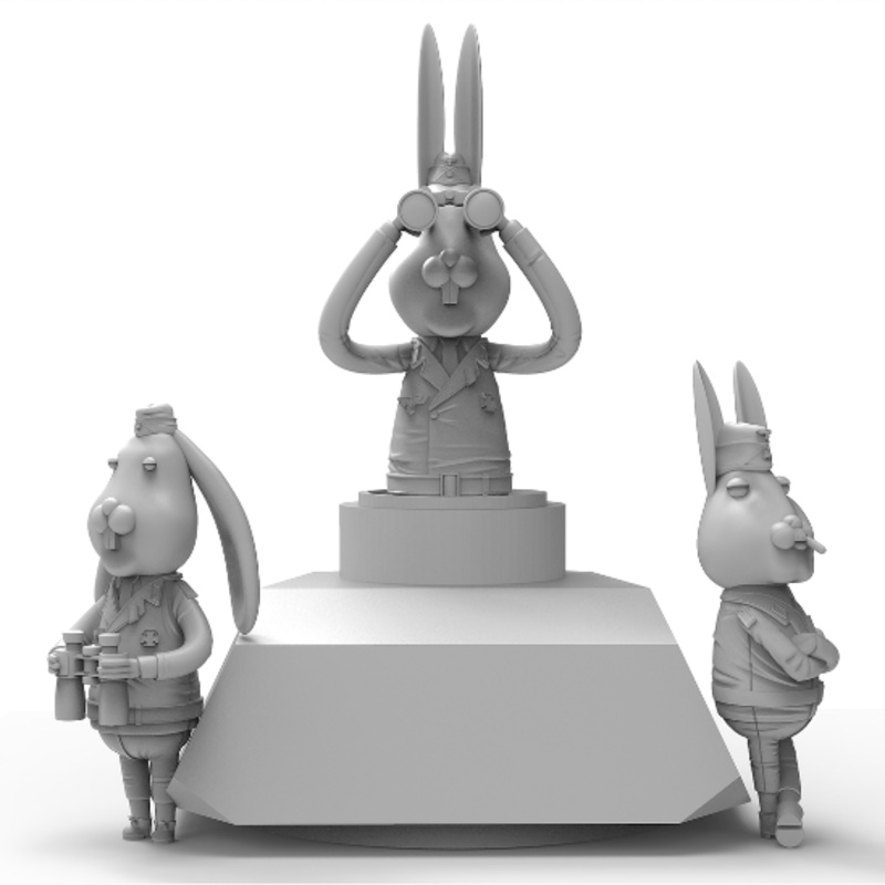 1/35 WWII German Rabbit Tank Crew Set