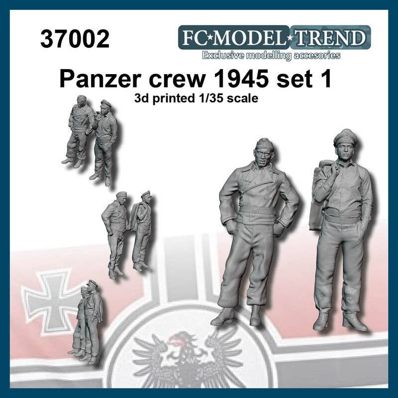 1/35 WWII German Tank Crew (1945) Set #1 (2pcs)