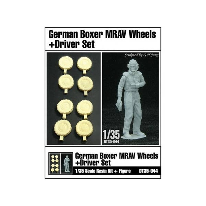 1/35 German Boxer MRAV Wheels + Driver Set