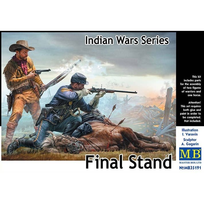1/35 Indian Wars Series: Final Stand Cavalry & Private Guide + Horse