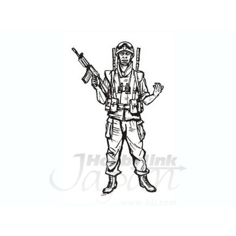 1/35 Israeli Soldier with Mine Thrower Ammo Lebanon 2006 (1 figure)