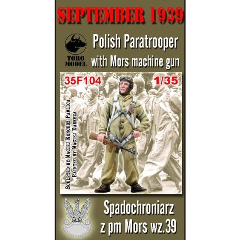 1/35 September 1939 Polish Paratrooper with MORS Machine Gun