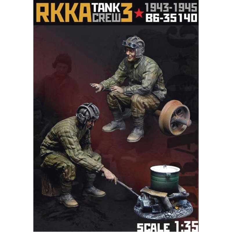1/35 Soviet Red Army RKKA Tank Soldier 3 Bonfire and Two-person Tank Soldier 1943-1945