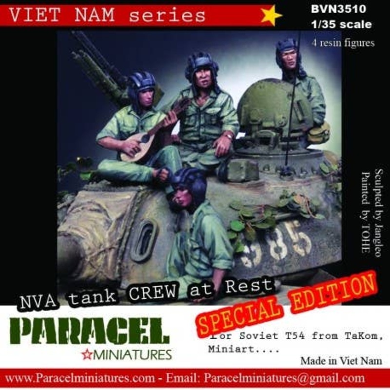 1/35 Vietnam War NVA Tank Crew at Rest