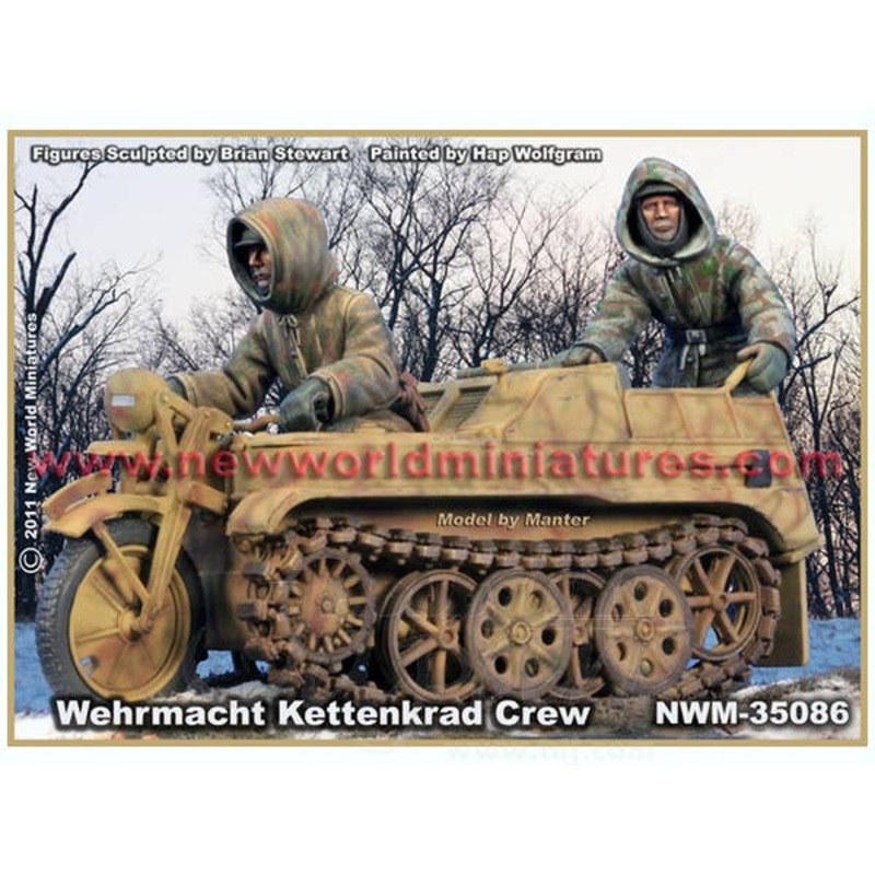 1/35 Wehrmacht Kettenkrad Crew (Winter)