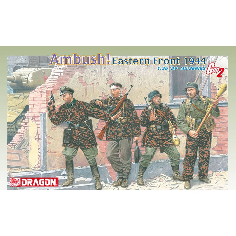 1/35 WW.II German Panzer Grenadier Surprise Attack! Eastern Front 1944 Gen2 Figure Set of 4
